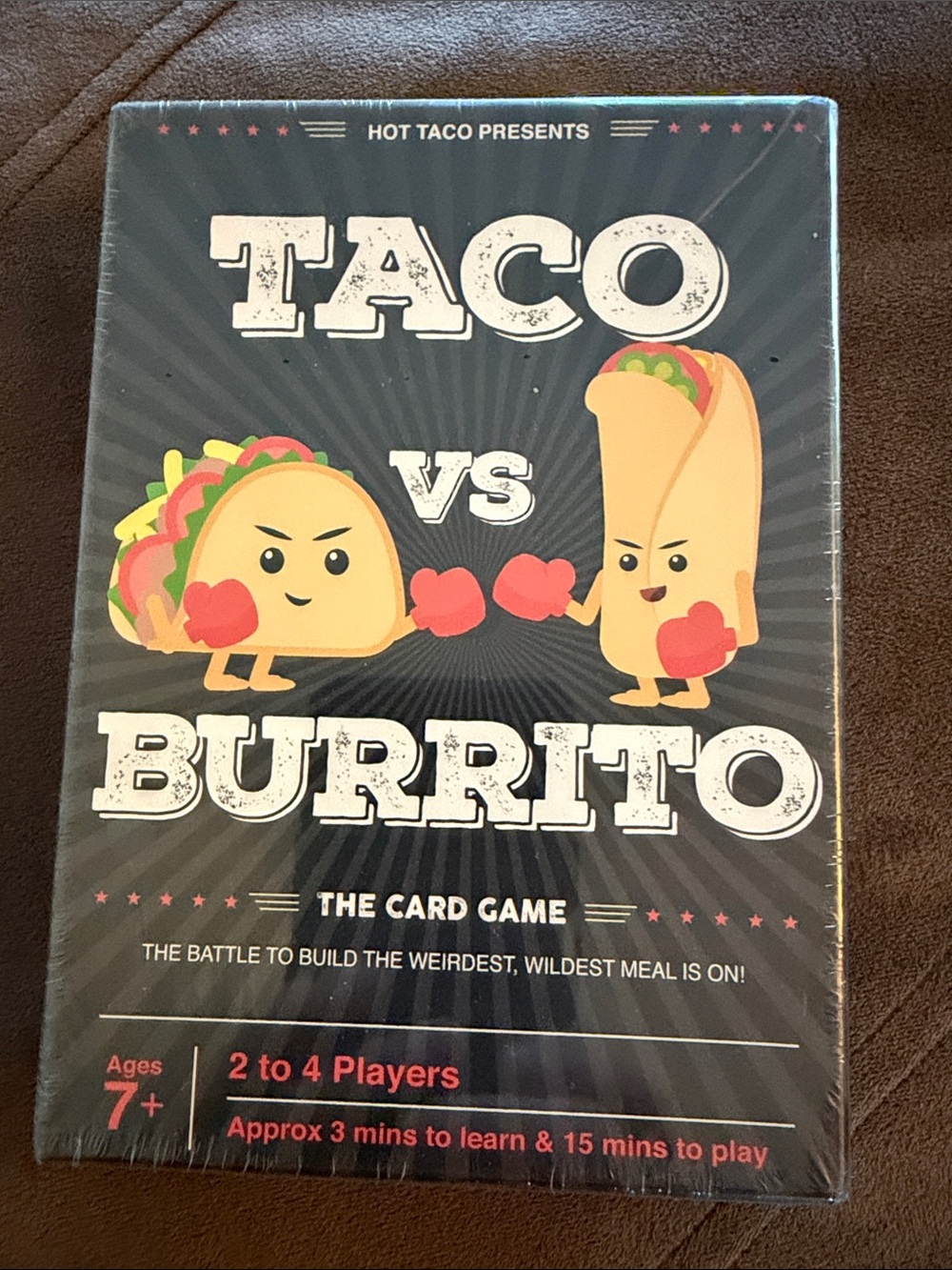Taco vs Burrito Card Game - Black Box